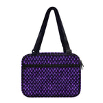 Purple Dragon Scales Pattern Print Double Strap Bible Bag