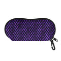 Purple Dragon Scales Pattern Print Glasses Case
