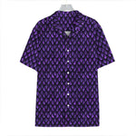 Purple Dragon Scales Pattern Print Hawaiian Shirt