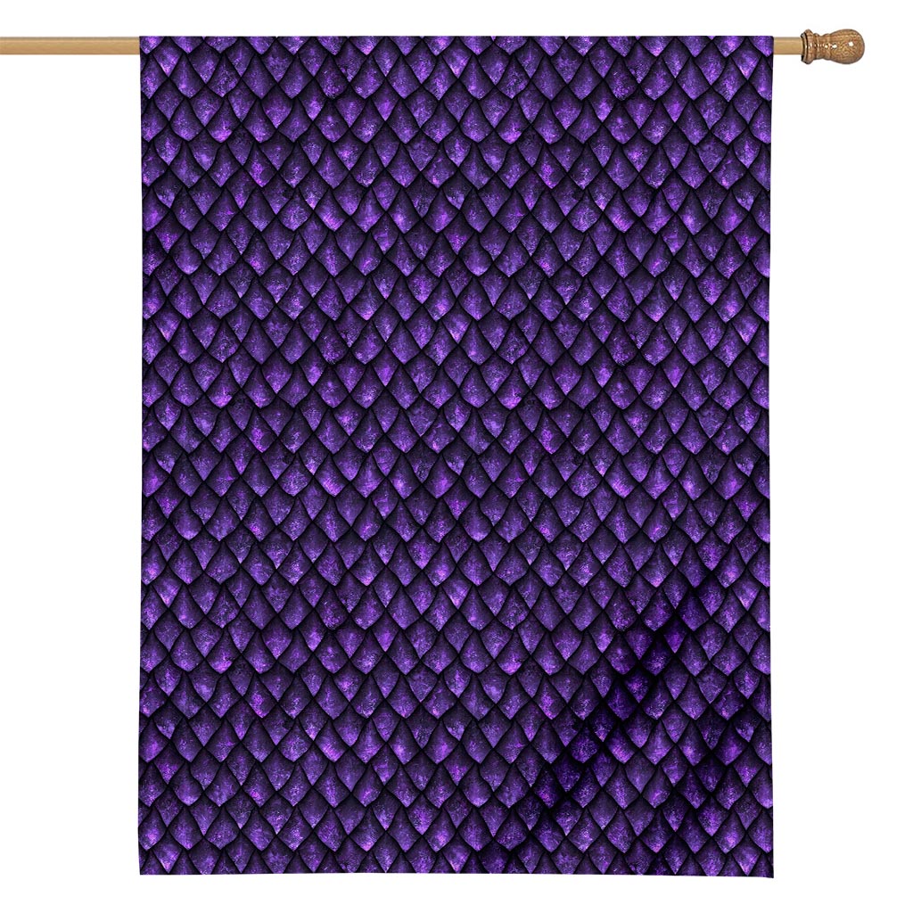 Purple Dragon Scales Pattern Print House Flag