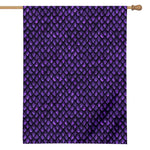 Purple Dragon Scales Pattern Print House Flag