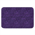 Purple Dragon Scales Pattern Print Indoor Door Mat