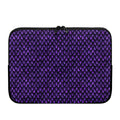 Purple Dragon Scales Pattern Print Laptop Sleeve