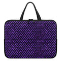 Purple Dragon Scales Pattern Print Laptop Sleeve With Handle