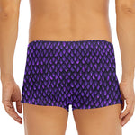 Purple Dragon Scales Pattern Print Men's Short Boxer Briefs