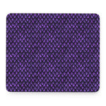 Purple Dragon Scales Pattern Print Mouse Pad
