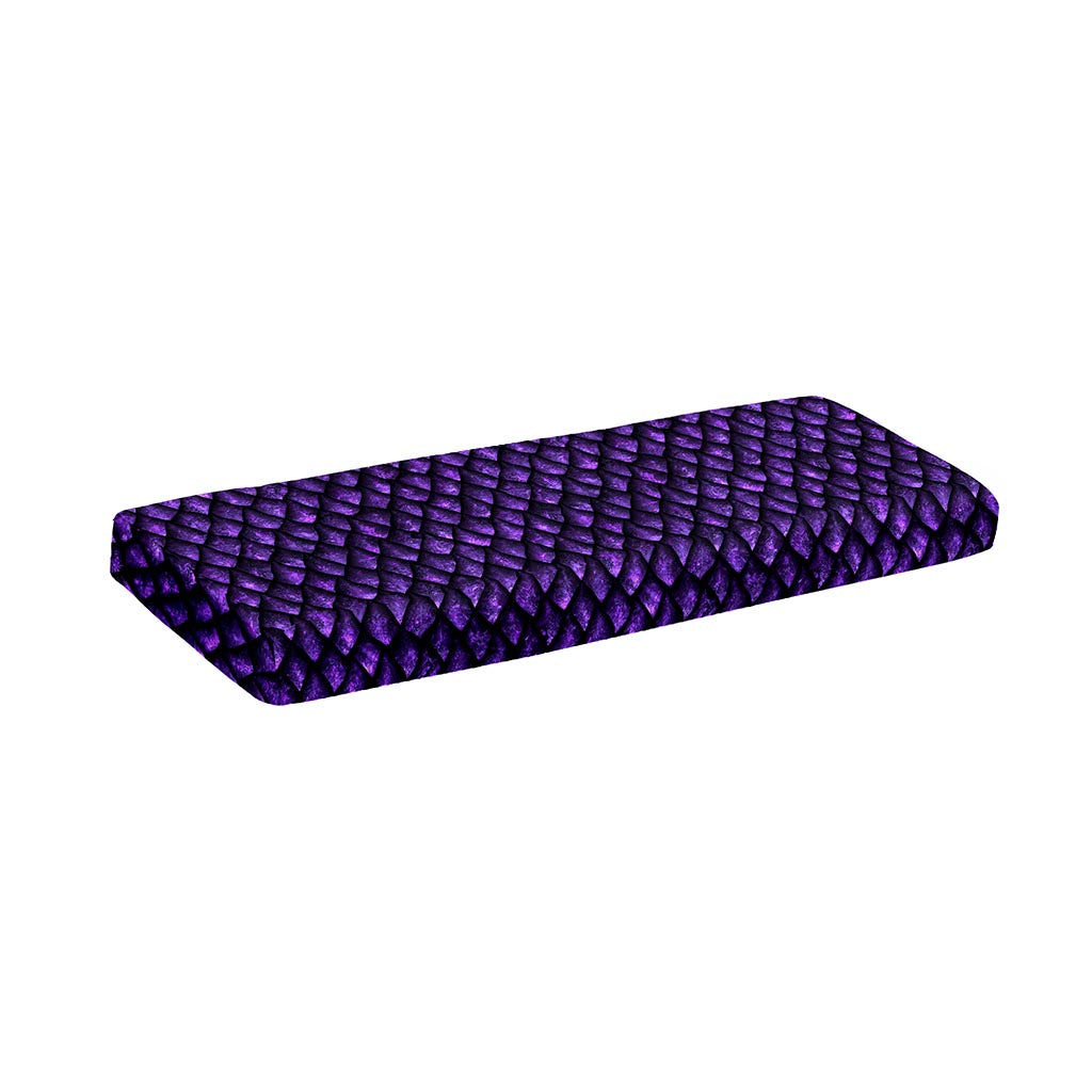 Purple Dragon Scales Pattern Print Piano Keyboard Cover