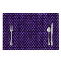 Purple Dragon Scales Pattern Print Placemat