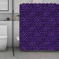 Purple Dragon Scales Pattern Print Polyester Shower Curtain