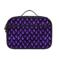 Purple Dragon Scales Pattern Print Portable Lunch Bag