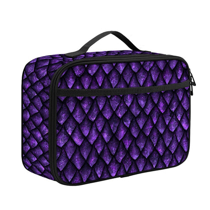 Purple Dragon Scales Pattern Print Portable Lunch Bag