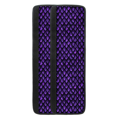 Purple Dragon Scales Pattern Print Refrigerator Handle Covers