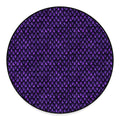 Purple Dragon Scales Pattern Print Round Floor Mat