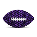 Purple Dragon Scales Pattern Print Rugby Ball