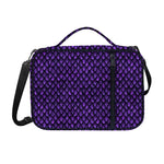 Purple Dragon Scales Pattern Print Shoulder Strap Bible Bag