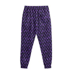 Purple Dragon Scales Pattern Print Sweatpants
