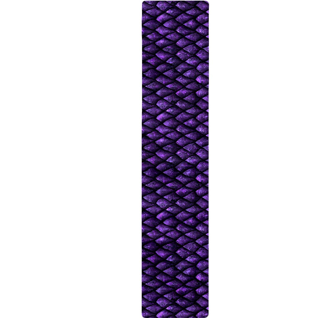 Purple Dragon Scales Pattern Print Table Runner