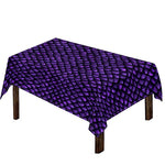 Purple Dragon Scales Pattern Print Tablecloth