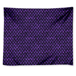 Purple Dragon Scales Pattern Print Tapestry