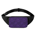 Purple Dragon Scales Pattern Print Waist Bag
