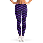 Purple Dragon Scales Pattern Print Women's Leggings