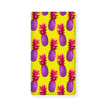 Purple EDM Pineapple Pattern Print Baby Crib Sheet