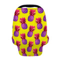 Purple EDM Pineapple Pattern Print Baby Seat Cover