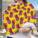 Purple EDM Pineapple Pattern Print Baby Seat Cover