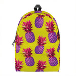 Purple EDM Pineapple Pattern Print Backpack