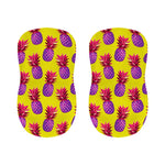 Purple EDM Pineapple Pattern Print Bar Stool Covers