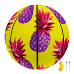 Purple EDM Pineapple Pattern Print Basketball