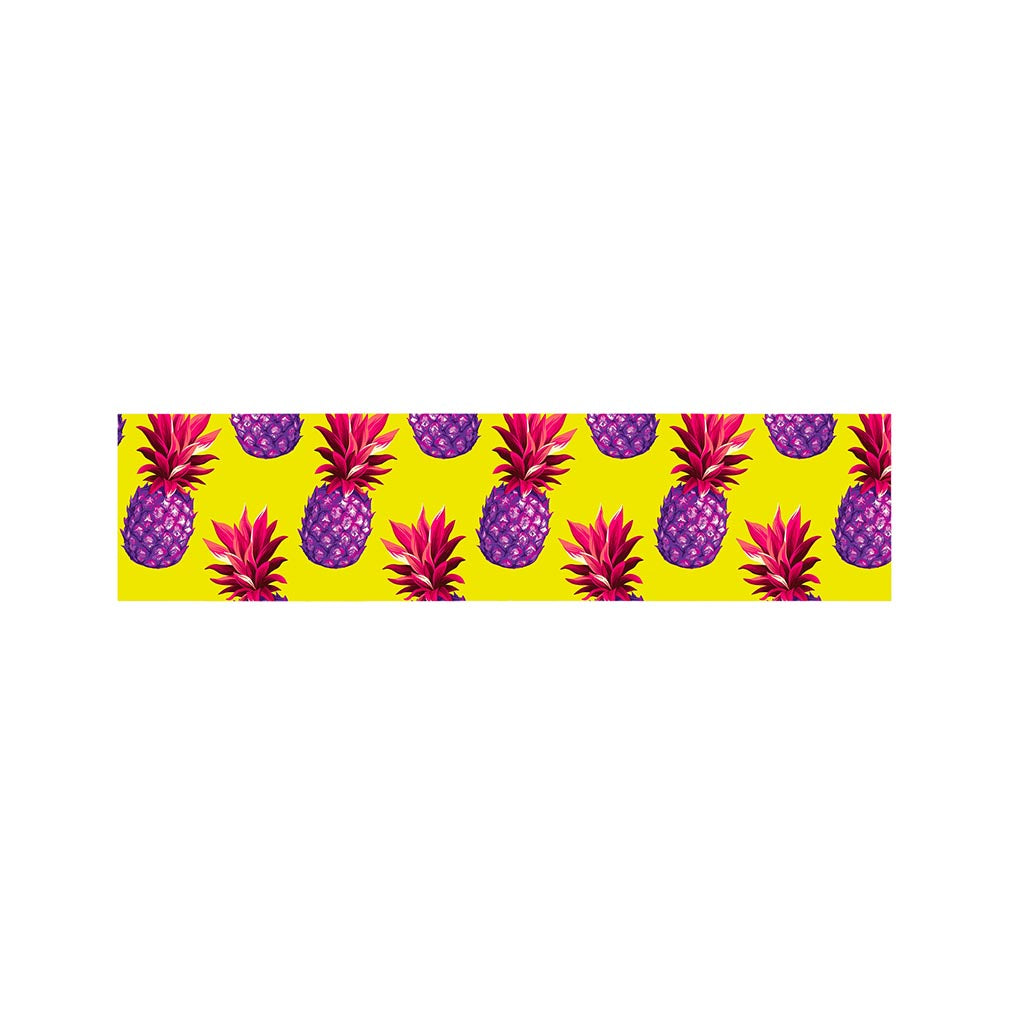 Purple EDM Pineapple Pattern Print Bed Runner