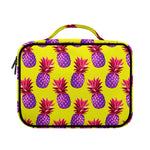 Purple EDM Pineapple Pattern Print Briefcase Bible Bag