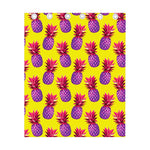Purple EDM Pineapple Pattern Print Curtain