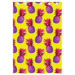 Purple EDM Pineapple Pattern Print Curtain