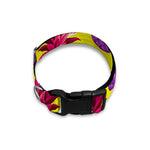 Purple EDM Pineapple Pattern Print Dog Collar