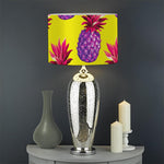 Purple EDM Pineapple Pattern Print Drum Lamp Shade