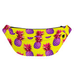Purple EDM Pineapple Pattern Print Fanny Pack