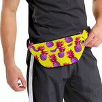 Purple EDM Pineapple Pattern Print Fanny Pack