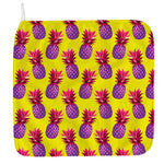 Purple EDM Pineapple Pattern Print Hand Towel