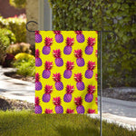 Purple EDM Pineapple Pattern Print House Flag
