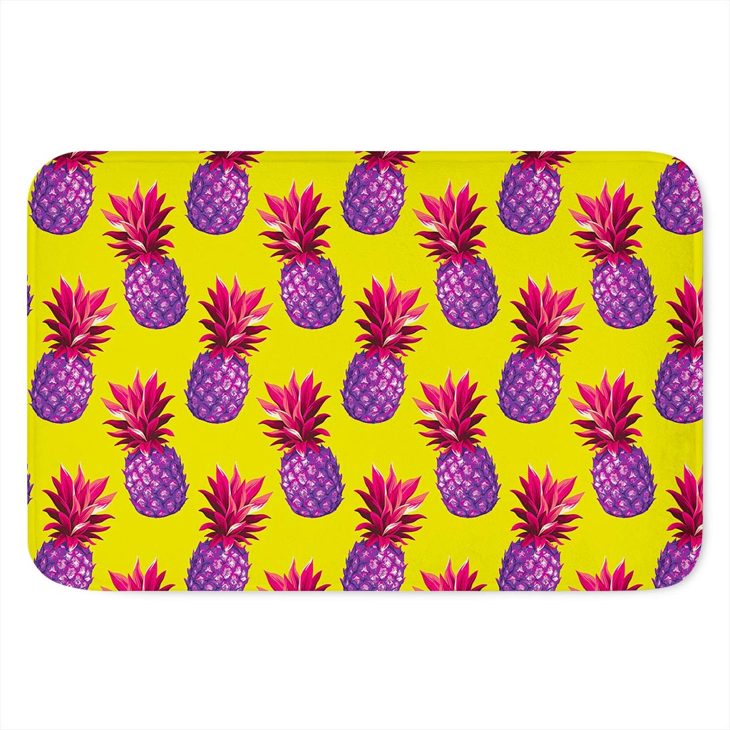 Purple EDM Pineapple Pattern Print Indoor Door Mat