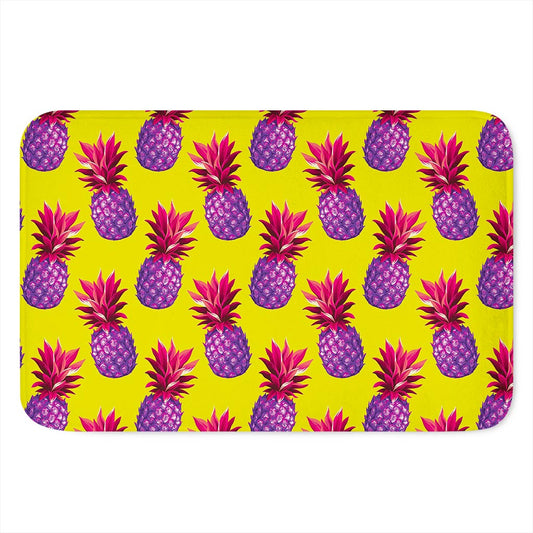 Purple EDM Pineapple Pattern Print Indoor Door Mat