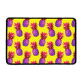 Purple EDM Pineapple Pattern Print Kitchen Mat