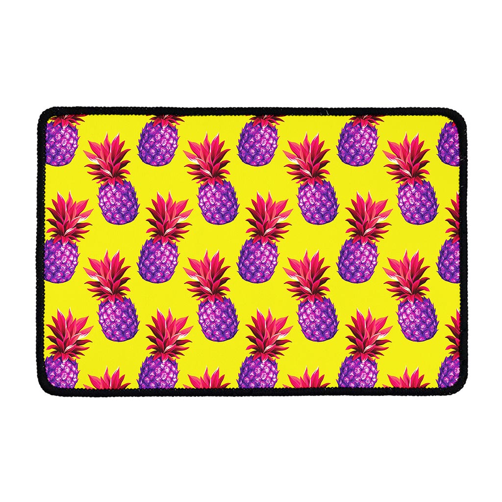 Purple EDM Pineapple Pattern Print Kitchen Mat