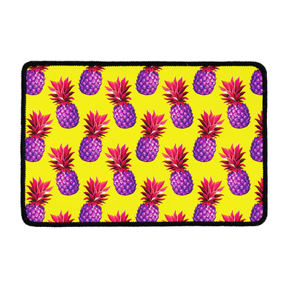Purple EDM Pineapple Pattern Print Kitchen Mat