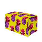 Purple EDM Pineapple Pattern Print Leather Tissue Box Cover