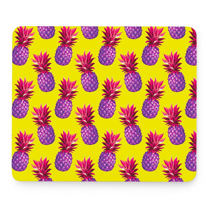 Purple EDM Pineapple Pattern Print Mouse Pad