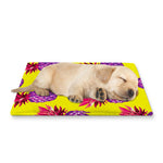 Purple EDM Pineapple Pattern Print Pet Cooling Mat Cover