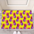 Purple EDM Pineapple Pattern Print Rubber Doormat
